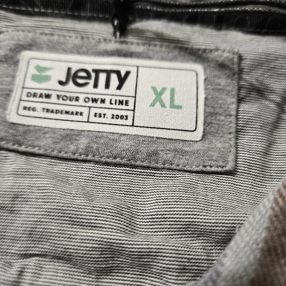 Men's Plaid Casual Button Down Shirt - Gray and Brown - Picture 4 of 8